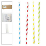  Stone Container Straw Paper Milkshake Wrapped 8 in. 400 CT (4/Case) 