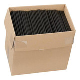 Chicken Pieces Stone Plastics Straw Jumbo Super 8 in. Black Biodegradable (1500/Case) 