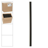 Chicken Pieces Stone Plastics Straw Jumbo Super 8 in. Black Biodegradable (1500/Case) 