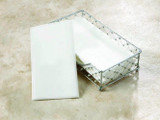 Chicken Pieces Lapaco NuLinen White Dinner Napkin 1/8 Fold 100 Count (5/Case) - Classic, Thick 