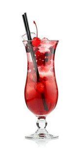 Chicken Pieces Stone Plastics Straw Cocktail 8 in. Black Sturdi-Sip (5000/Case) 