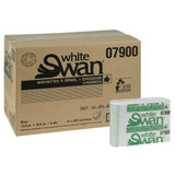 Chicken Pieces White Swan Napkin Paper Dinner White 1 Ply 250 CT (12/Case) - Paisley Embossed 