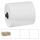 Chicken Pieces White Swan Towel Roll Long White 800 FT (6/Case) - High Absorbency 