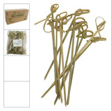 Chicken Pieces Natural Pick Skewer Bamboo Noshi Kushi 4 inches 100 CT (25/Case) 