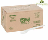 Chicken Pieces Eco Products Fork Plastic Compostable Plantware Medium 6 (1000/Case) 