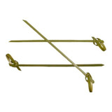 Chicken Pieces Hy Stix Skewer Bamboo 4 in. Knotted End, 100 CT (10/Case) - Eco-Friendly Catering Skewers 