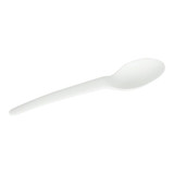 Chicken Pieces Eco Products Spoon Plastic Compostable Plantware Medium 6 inches (1000/Case) 