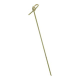 Chicken Pieces Natural Pick Bamboo Skewer 6 in. Noshi Kushi, 100 CT (25/Case) - Sustainable Wooden Skewers 