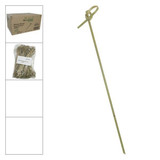 Chicken Pieces Natural Pick Bamboo Skewer 6 in. Noshi Kushi, 100 CT (25/Case) - Sustainable Wooden Skewers 