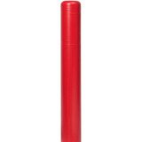  Innoplast BollardGard 7 1/8" x 52" Durable Red Round Bollard Cover 