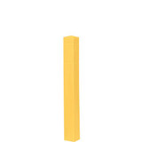 Chicken Pieces Innoplast BollardGard 6 1/2" x 60" Yellow Square Bollard Cover with Reflective Stripes 