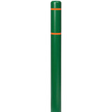 Chicken Pieces Innoplast BollardGard 4 11/16" x 52" Green Bollard Cover with Reflective Stripes 