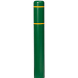 Chicken Pieces Innoplast BollardGard 7 1/8" x 52" Green Bollard Cover with Reflective Stripes 