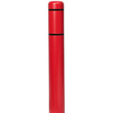 Chicken Pieces Innoplast BollardGard 7 1/8" x 52" Red Bollard Cover with White Reflective Stripes 