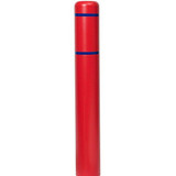 Chicken Pieces Innoplast BollardGard 7 1/8" x 72" Red Bollard Cover with Reflective Stripes 