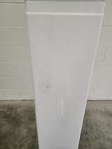  Innoplast BollardGard 6 1/2" x 60" White Square Bollard Cover - Durable LDPE 