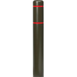 Chicken Pieces Innoplast BollardGard 7 1/8" x 60" Brown Bollard Cover with Reflective Stripes 