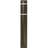 Chicken Pieces Innoplast BollardGard 7 1/8" x 60" Brown Bollard Cover with Reflective Stripes 