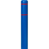  Innoplast BollardGard Blue Bollard Cover 7 1/8" x 52" with Reflective Stripes 