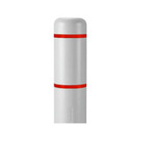  Innoplast BollardGard Light Gray Bollard Cover 7 1/8" x 60" with Reflective Stripes 