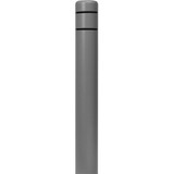  Innoplast BollardGard Gray Bollard Cover 9 1/8" x 72" with Reflective Stripes 