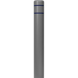  Innoplast BollardGard Gray Bollard Cover 9 1/8" x 72" with Reflective Stripes 