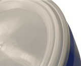 Chicken Pieces Eagle Manufacturing 20 Gallon Blue Plastic Barrel Drum with Metal Lever-Lock 