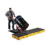 Chicken Pieces Eagle Manufacturing 60.5 Gallon Yellow 4 Drum Modular Spill Containment In-Line Platform 