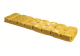Chicken Pieces Eagle Manufacturing 60.5 Gallon Yellow 4 Drum Modular Spill Containment In-Line Platform 