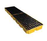 Chicken Pieces Eagle Manufacturing 60.5 Gallon Yellow 4 Drum Modular Spill Containment In-Line Platform 