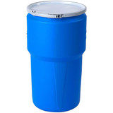Chicken Pieces Eagle Manufacturing 14 Gallon Blue Open Head Plastic Barrel Drum 