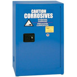 Chicken Pieces Eagle Manufacturing Blue Space Saver Metal Acid / Corrosive Safety Cabinet with Self-Closing Door 