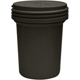 Chicken Pieces Eagle Manufacturing 30 Gallon Brown Lab Pack Plastic Barrel Drum with Screw 