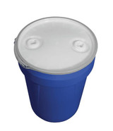 Chicken Pieces Eagle Manufacturing 30 Gallon Blue Plastic Barrel Drum with 2" x 2" Bung Holes 