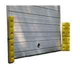 Chicken Pieces Eagle Manufacturing 42" x 6" x 10" Yellow Corner Protector - 2/Set | Durable HDPE 