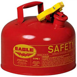Chicken Pieces Eagle Manufacturing 2.5 Gallon Type I Red Steel Gas / Flammables Safety Can with Flame Arrester 