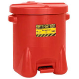 Chicken Pieces Eagle Manufacturing 14 Gallon Red Hands-Free Oily Waste Can | Self-Closing Lid 