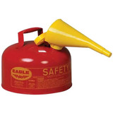 Chicken Pieces Eagle Manufacturing 2 Gallon Type I Red Steel Gas / Flammables Safety Can 