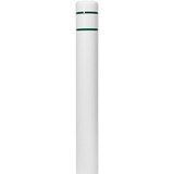 Chicken Pieces Innoplast BollardGard 9 1/8" x 72" White Bollard Cover with Reflective Stripes 