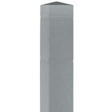 Chicken Pieces Innoplast BollardGard 6 1/2" x 60" Gray Square Bollard Cover, Low-Density Polyethylene 