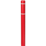 Chicken Pieces Innoplast BollardGard 4 11/16" x 64" Red Bollard Cover, HDPE, Fits 4 1/2" Posts, GripperTabs Included 