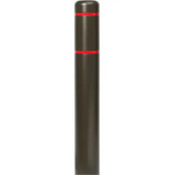 Chicken Pieces Innoplast BollardGard 7 1/8" x 52" Brown Bollard Cover with Reflective Stripes 