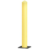 Chicken Pieces Eagle Manufacturing 7" x 42" Safety Yellow Plastic Bollard Post, High-Density Polyethylene 