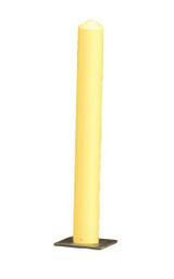 Chicken Pieces Eagle Manufacturing 7" x 42" Safety Yellow Plastic Bollard Post, High-Density Polyethylene 