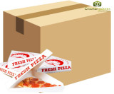 Chicken Pieces CP HOSPO Pizza Slice Box White Clay Coated Clamshell - 400/Case 