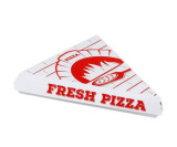 Chicken Pieces CP HOSPO Pizza Slice Box White Clay Coated Clamshell - 400/Case 