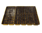 Chicken Pieces Eagle Manufacturing 88 Gallon Yellow 6 Drum Modular Spill Containment Platform with Drain 