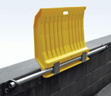 Chicken Pieces Eagle Manufacturing 35" x 26" x 5" Yellow HDPE Fixed Dock Plate - 1,000 lb. Capacity 