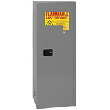Chicken Pieces Eagle Manufacturing 24 Gallon Gray Flammable Liquid Safety Adjustable Shelves Cabinet with Manual-Closing Door 