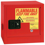 Chicken Pieces Eagle Manufacturing 2 Gallon Red Flammable Liquid Safety Cabinet with Manual-Closing Door 